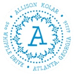 CS-50022 - Custom Monogram<BR>Address Stamp