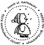 CS-50072 - Catching Snowflakes<BR>Address Stamp