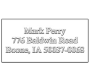 AE-121 - 1" x 2" Rectangle<BR>Address Embosser