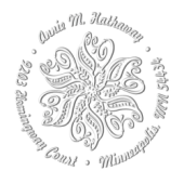 CE-50008 - Paisley Flower<BR>Address Embosser