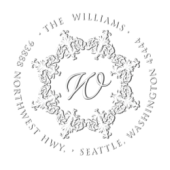 CE-50042 - Custom Monogram<BR>Address Embosser