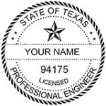 Texas Professional Engineer Stamp