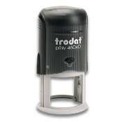 Trodat custom Self Inking Stamp. Great for Notary seal stamp or Corporation stamp. Customized with your text, font style and ink color. Fast Shipping.