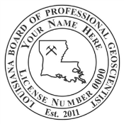 Louisiana Geoscientist Self-Inking Stamp