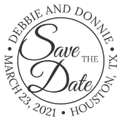 R542-MG21 Self-Inking Save the Date Stamp