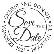 N53-MG21 Pre-Inked Save the Date Stamp