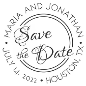 R542-MG27 Self-Inking Save the Date Stamp