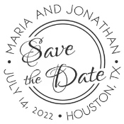 N53-MG27 - N53-MG27 Pre-Inked Save the Date Stamp