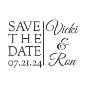S542-MG37 Self-Inking Save the Date Stamp
