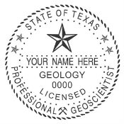 Texas Geoscientist Self-Inking Stamp