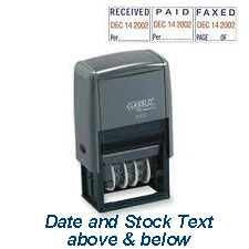 Plastic Self-Inking Message Dater
