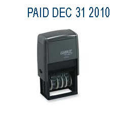 Self-Inking 12 Phrase Micro Message Dater